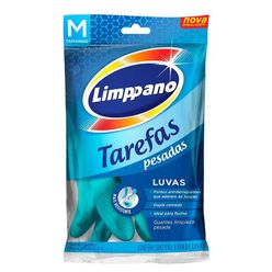 Luva Tarefas Pesadas Limppano Média Com 2 Unidades