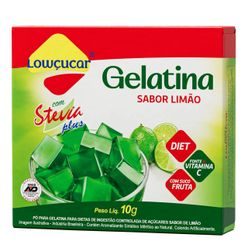 Pó Gelatina LOWÇUCAR Zero com Stévia Limão 10g