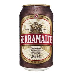 Cerveja SERRAMALTE Puro Malte 350ml Lata