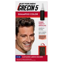 Shampoo Color Grecin Castanho Médio Escuro 40