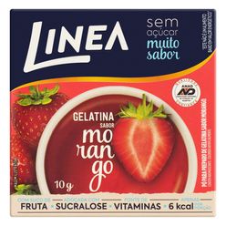 Pó para gelatina LINEA zero morango 10g