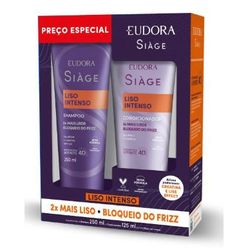 Kit Shampoo + Condicionador EUDORA SIAGE Liso Intenso 1un