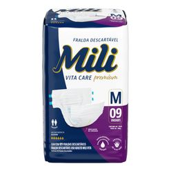 Fralda para Incontinência MILI Vita Care Premium m com 9 unidades