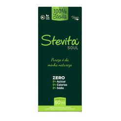 Adoçante STEVITA Soul Vegano Zero Açúcar,Calorias e Sódio 60ml