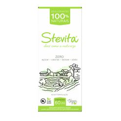 Adoçante STEVITA 100% Natural Vegano Zero Lactose e Açúcar 60ml