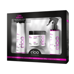 Kit EICO Liso Mágico Shampoo 300ml+Máscara 300g + Fluido 200ml