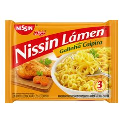 Macarrão Instantâneo NISSIN Miojo Lámen Galinha Caipira 85g