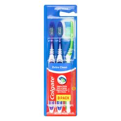 Escova Dental COLGATE Extra Clean com 3 Unidades Preço Especial