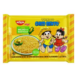 Macarrão Instantâneo NISSIN Turma do Chico Bento Milho na Manteiga 80g