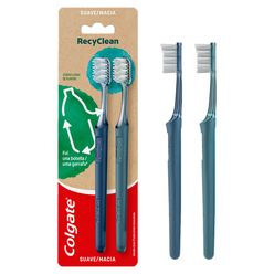 Escova Dental COLGATE Recyclean com 2 Unidades