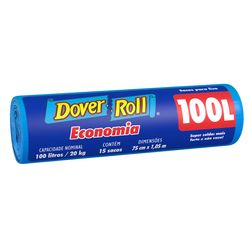 Saco para Lixo DOVER ROLL Economia com 15 Unidades 100L