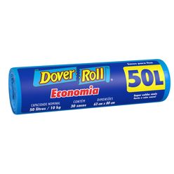 Saco para Lixo DOVER ROLL Economia com 30 Unidades 50L