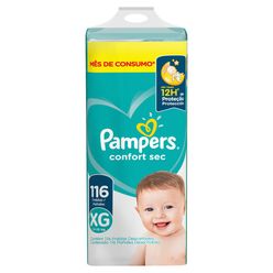 Fralda Descartável Pampers Confort Sec Xg Com 116 Unidades