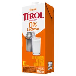 Leite Semidesnatado TIROL Zero Lactose 1L