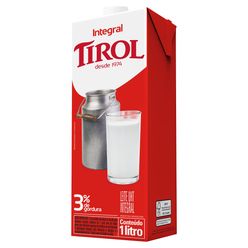 Leite Tirol Integral Com Tampa 1l