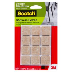 Feltro Scotch-brite Quadrado P Marrom