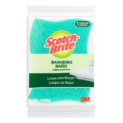 Esponja Scotch-brite Banheiro Com 1 Unidade