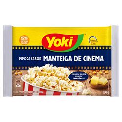 Milho de Pipoca YOKI Para Micro-Ondas Manteiga 100g