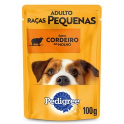 Ração úmida Pedigree Para Cães Cordeiro Ao Molho Sachê Adulto 100g