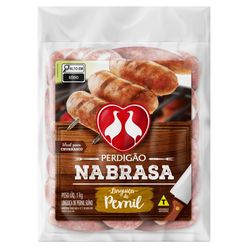 Linguiça de Pernil Suíno PERDIGÃO Congelada 1Kg