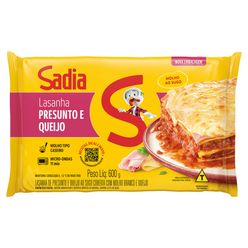 Lasanha Sadia Presunto E Queijo Ao Sugo 600g