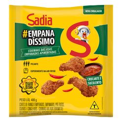 Coxinha Asa Sadia Empanada Apimentada Congelado 400gr