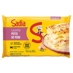 Lasanha Sadia Peito De Peru 600g