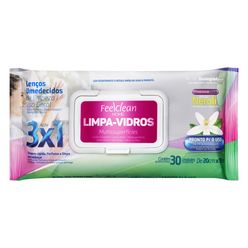 Lenço Umedecido de Limpeza FEELCLEAN Limpa-Vidro Floral Neroli com 30 Unidades