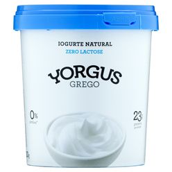 Iogurte Yorgus Grego Natural 0% Lactose 500g