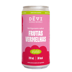 Refrigerante DÊVI Frutas Vermelhas Sem Adição de Açúcares 269ml