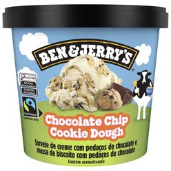 Sorvete BEN & JERRY'S Chocolate Chip Cookie Dough 120ml