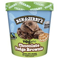 Sorvete BEN&JERRYS Chocolate Fudge Brownie Vegano 458ml