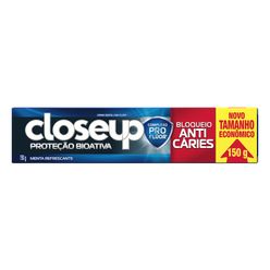 Creme Dental CLOSE UP Proteção Bioativa Bloqueio Anti Cáries 150g Tamanho Econômico