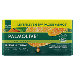 Sabonete PALMOLIVE Naturals Tangerina e Alecrim Com 6 Unidades 85g cada Leve 6 e Pague Menos