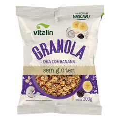 Granola VITALIN Chia com Banana Pacote 200g