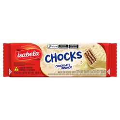 Biscoito ISABELA Wafer Chocks Chocolate Branco 100.8g