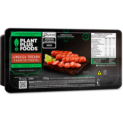 Linguiça PLANTPLUS Toscana 100% Vegetal 250g