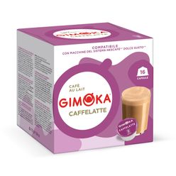 Café Italiano GIMOKA Caffelatte com 16 Cápsulas Compatível com Dolce Gusto