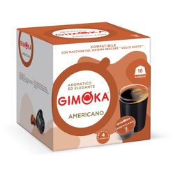 Café Italiano GIMOKA Americano com 16 Cápsulas Compatível com Dolce Gusto