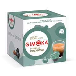 Café Italiano GIMOKA Cremoso com 16 Cápsulas Compatível com Dolce Gusto