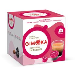Café Italiano GIMOKA Espresso Intenso com 16 Cápsulas Compatível com Dolce Gusto