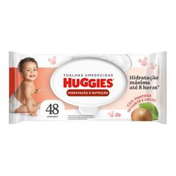 Lenços Huggies Hidratação e Nutrição Contra Assaduras 48 Un