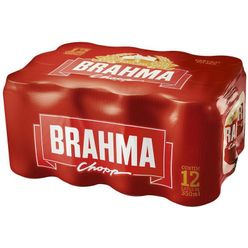 Cerveja Brahma Chopp Pilsen 350ml Lata Pack C/12