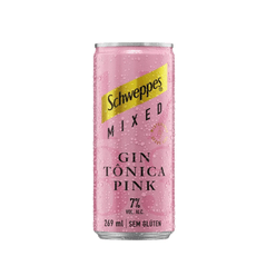 Gin Tônica SCHWEPPES Mixed Pink Sem Glúten 269ml