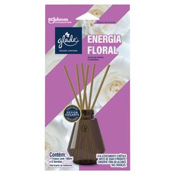 Difusor de Aromas GLADE Energia Floral Notas de Peônia e Gardênia 100ml