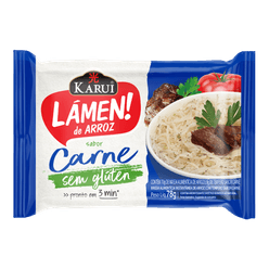Massa Alimentícia KARUI Lámen de Arroz Carne Sem Glúten 78g
