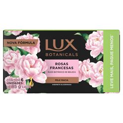 Sabonete LUX Rosas Francesas Óleo Botânico de Beleza Com 6 unidades de 85g Leve Mais Pague Menos