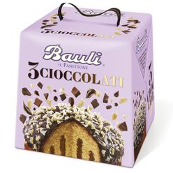 Panettone BAULI 3 Chocolates 750g