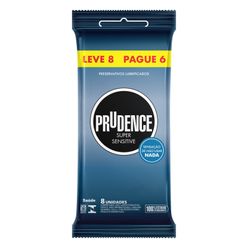 Preservativo PRUDENCE Super Sensitive com 8 Unidades Leve 8 Pague 6