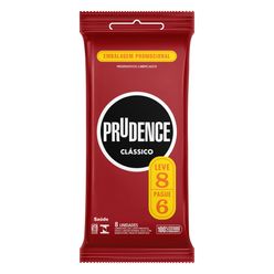 Preservativo PRUDENCE Clássico com 8 Unidades Leve 8 Pague 6